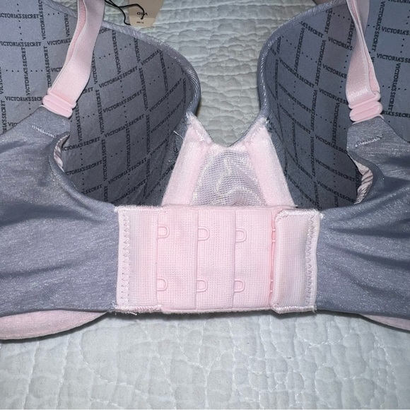 VICTORIA’S SECRET Padded Perfect Coverage Brand New Grey Pink 36D - Picture 7 of 8